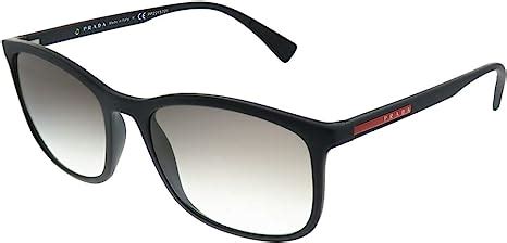 Prada PS 01TS DG00A7 Black Rubber Plastic Rectangle .